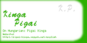 kinga pigai business card